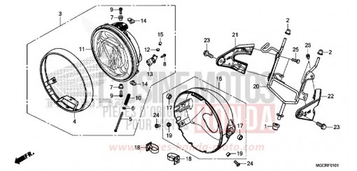 PROJECTEUR (CB1100CA/CAD/NA/NAD) CB1100NAJ de 2018